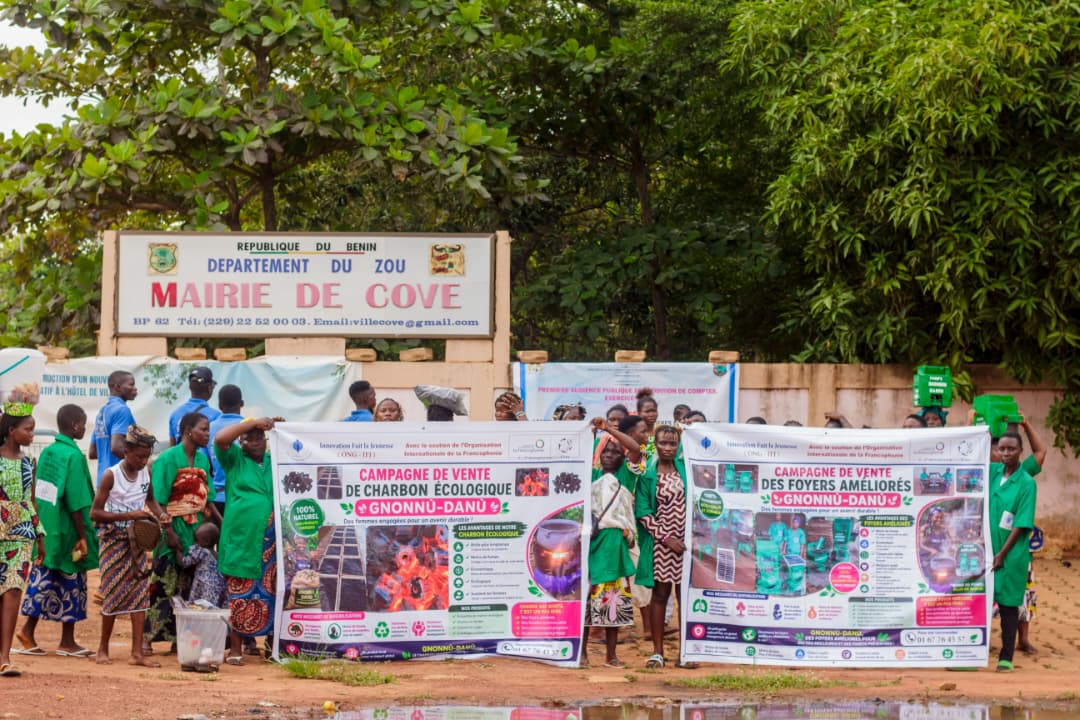 Lancement de la campagne de vente des foyers améliorés GNONNU-DANU et des charbons écologiques Akan super — Mairie de Covè — 09 juillet 2026